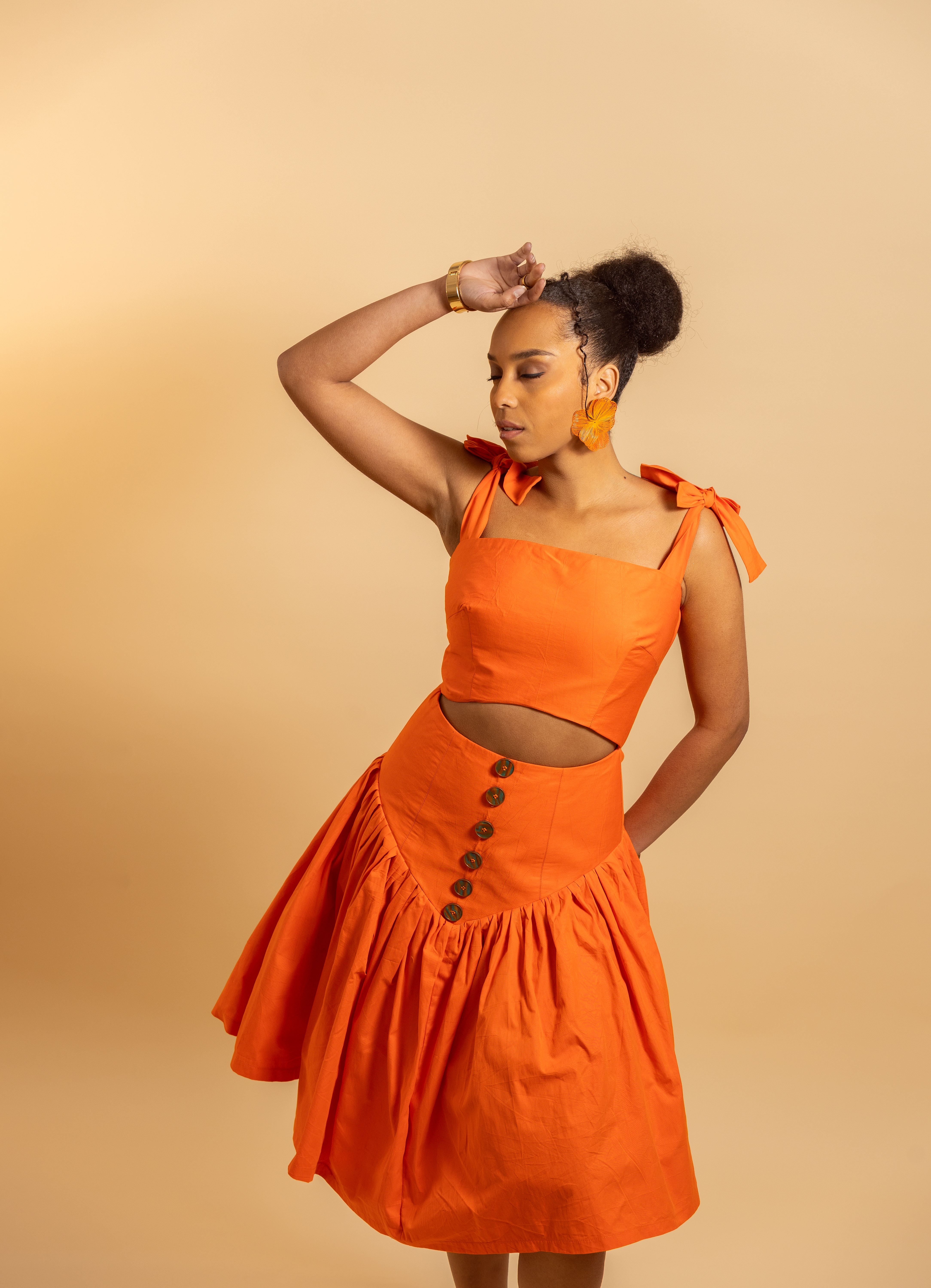 The Mila Dress - Orange