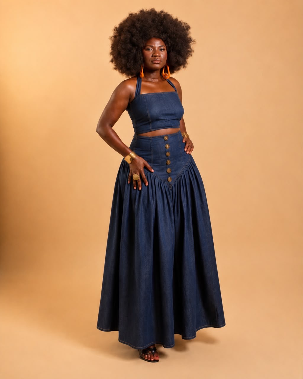 The Mila Dress - Denim