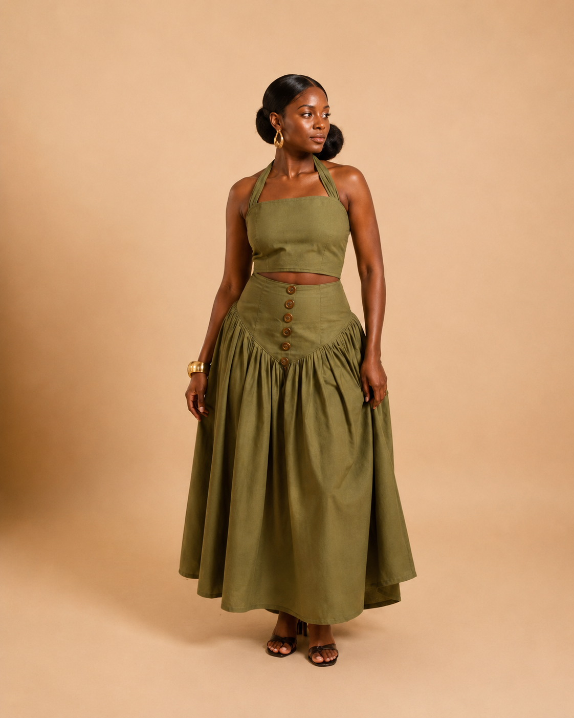 The Mila Dress - Olive